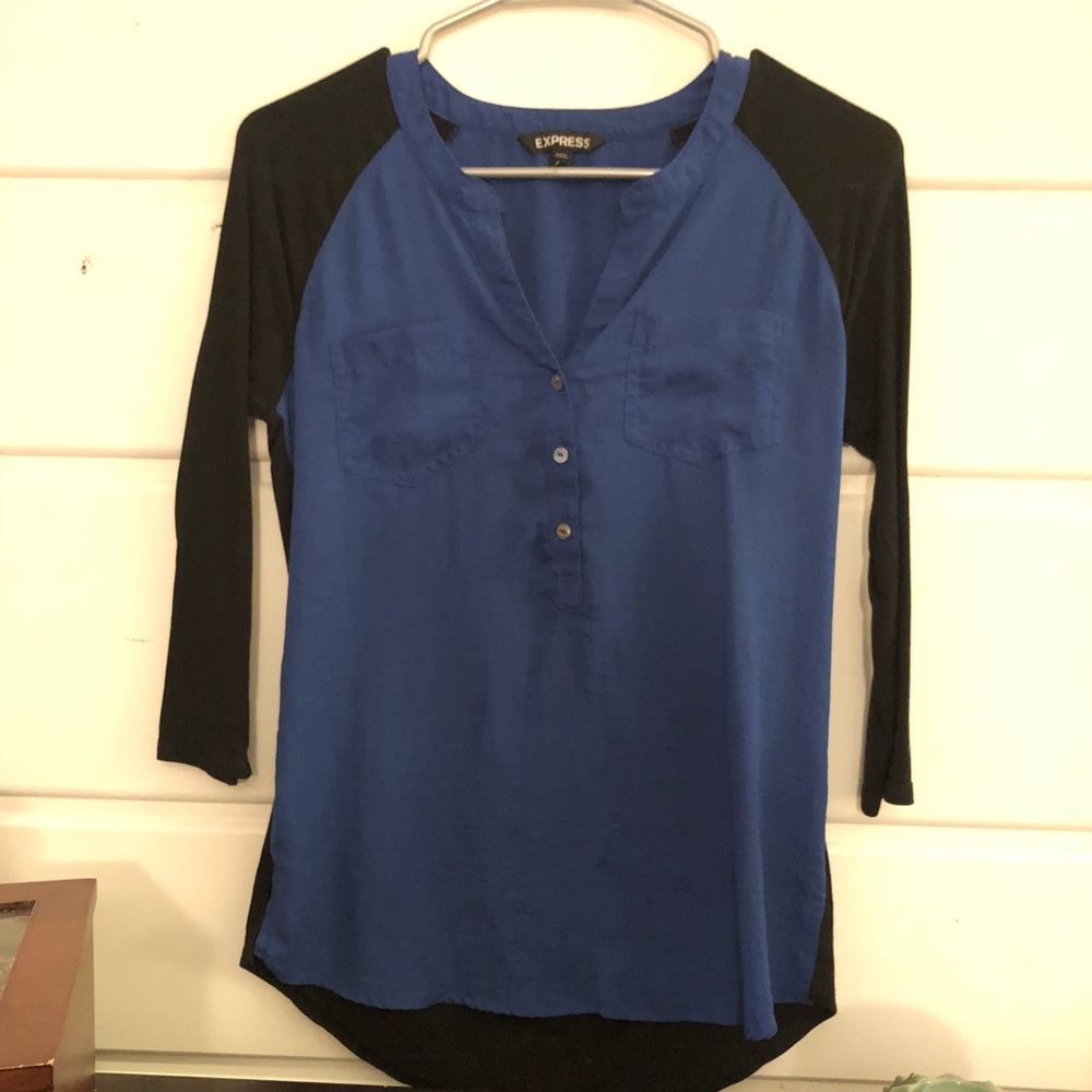 Black & Blue Top